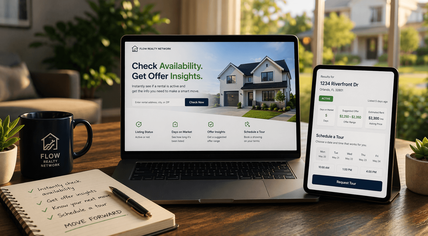 Check availability and next-step planning